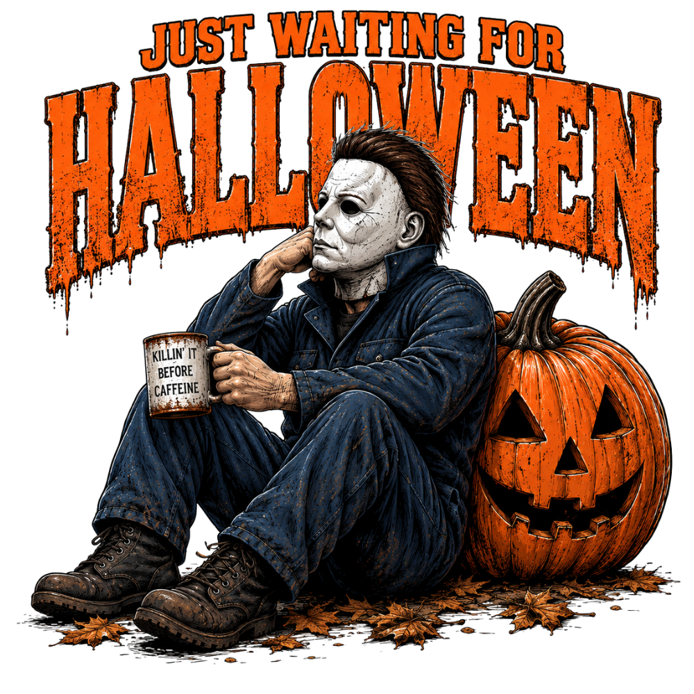 Halloween Tshirt- Just Waiting for Halloween