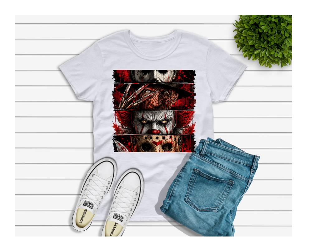 Halloween Tshirt- Jason Michael PennyWise Freddy