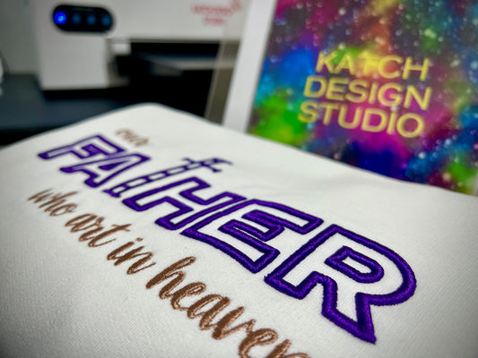 Embroidered Sweatshirt "Our Father"