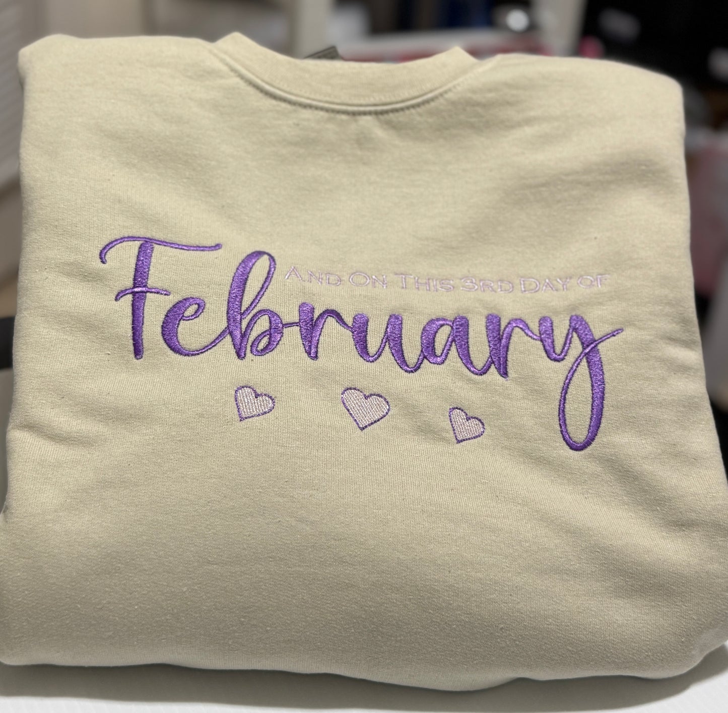 Embroidered Custom Birthday Sweatshirt