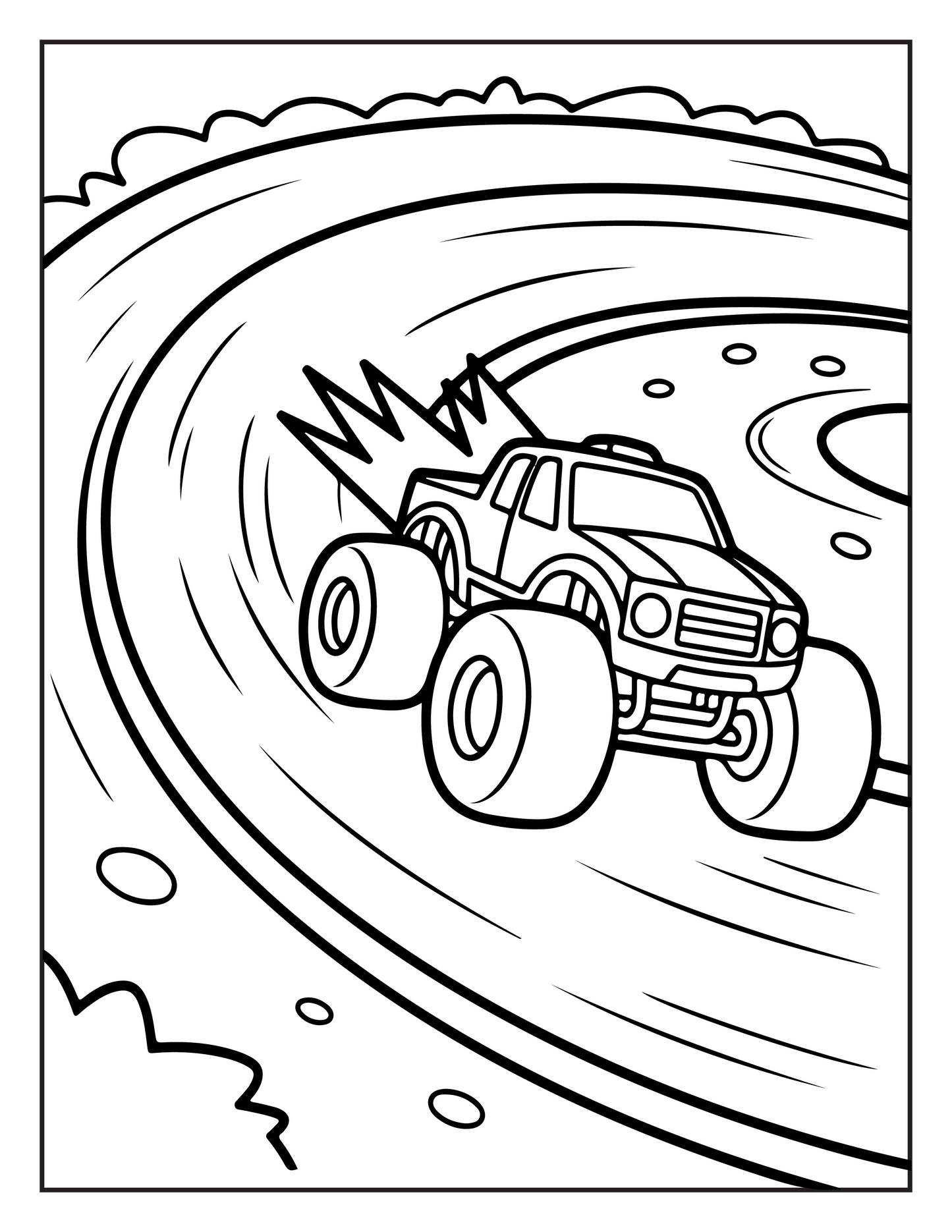 Monster Truck Coloring Book