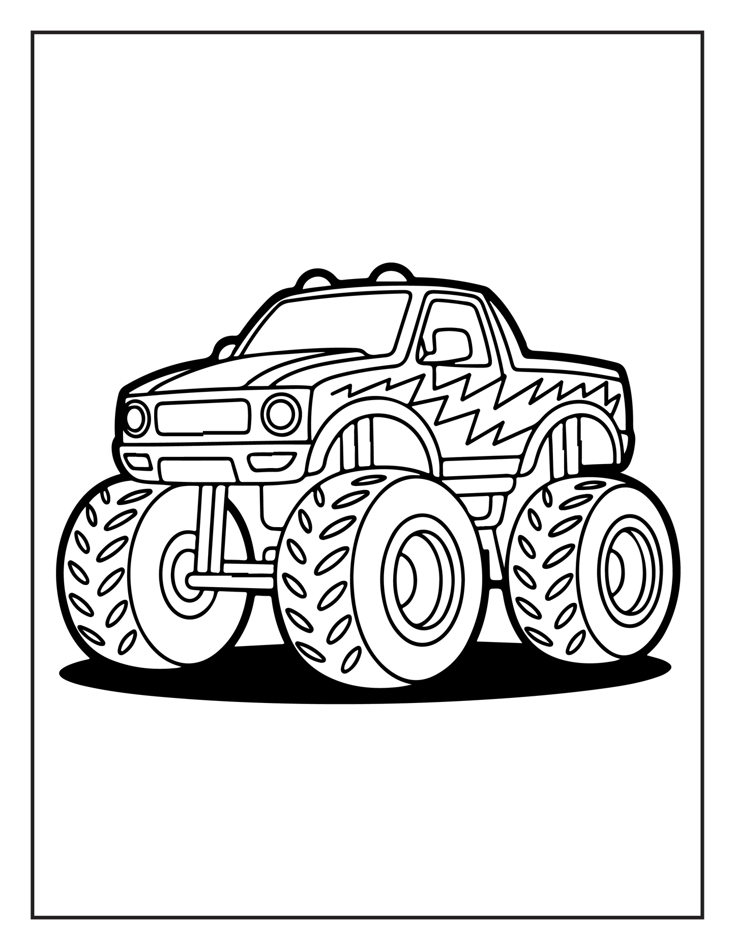 Monster Truck Coloring Book