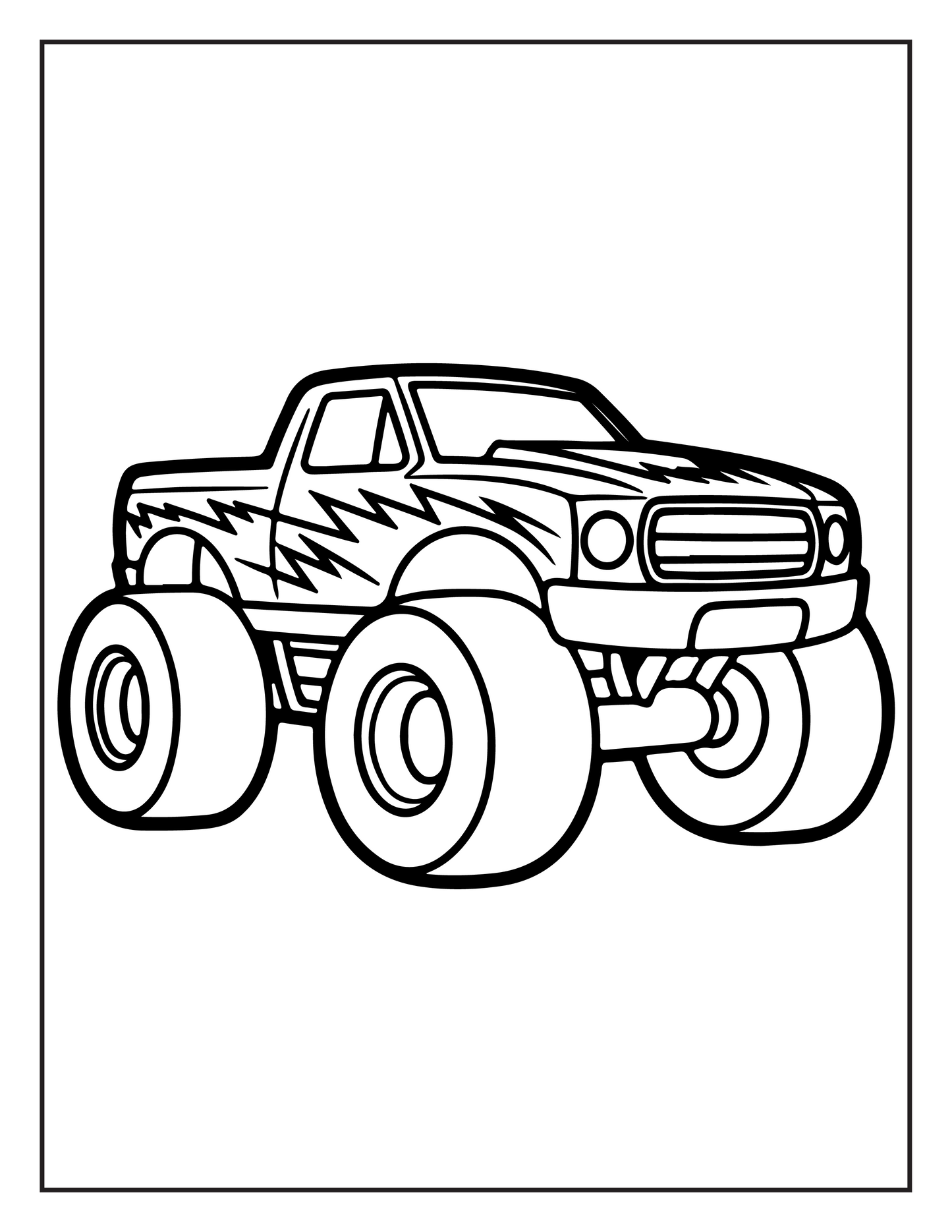 Monster Truck Coloring Book