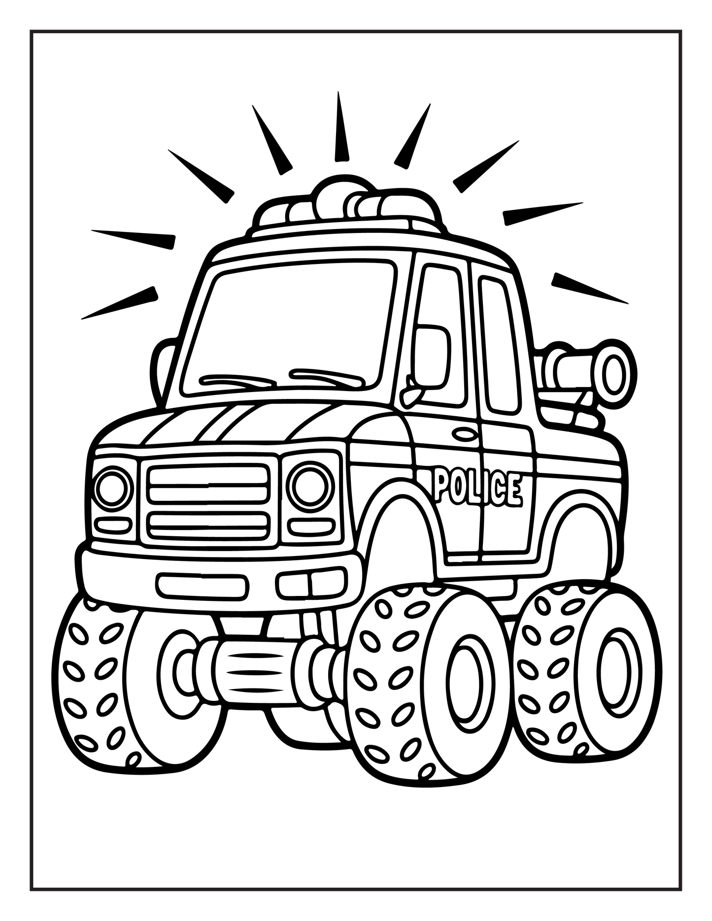 Monster Truck Coloring Book