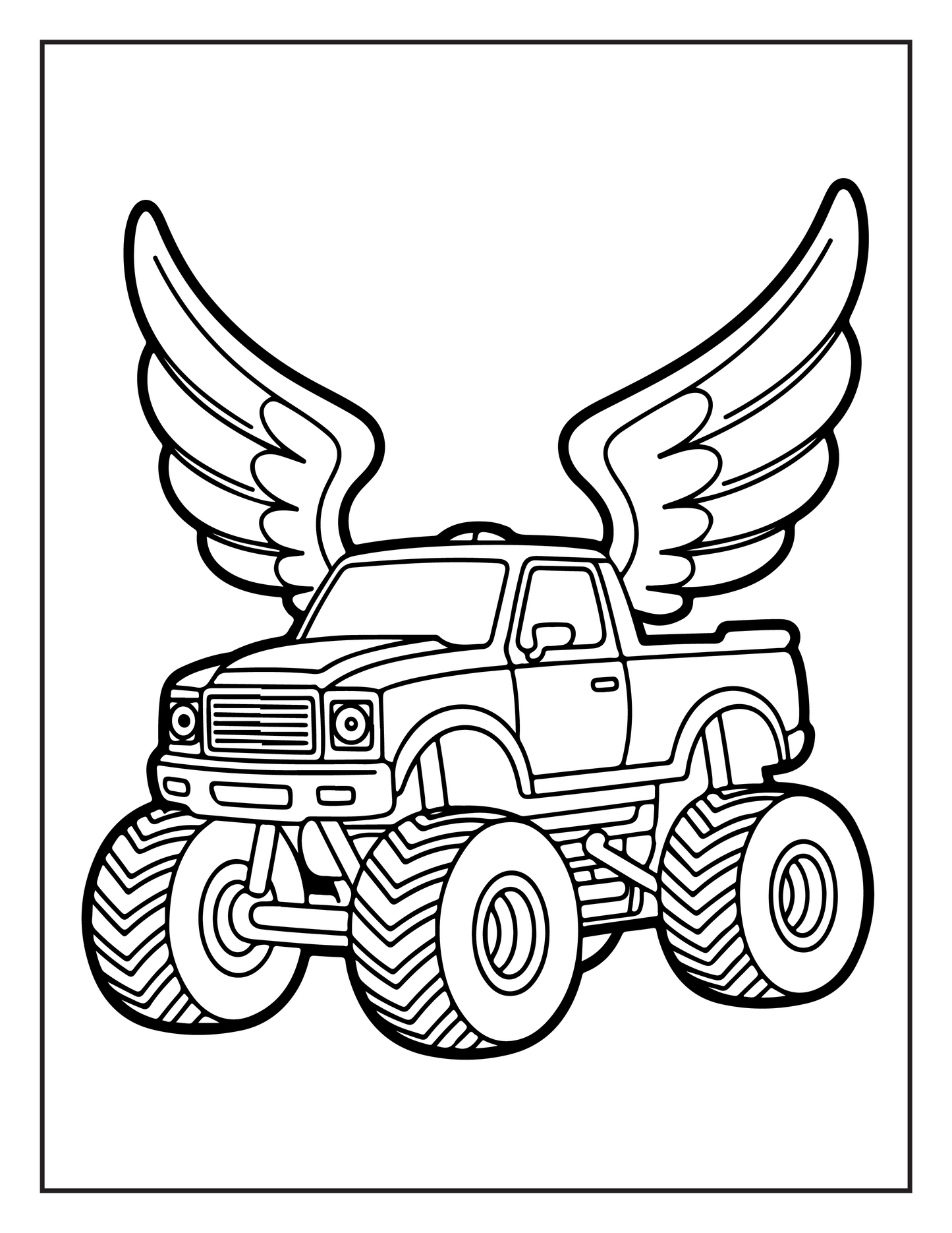 Monster Truck Coloring Book