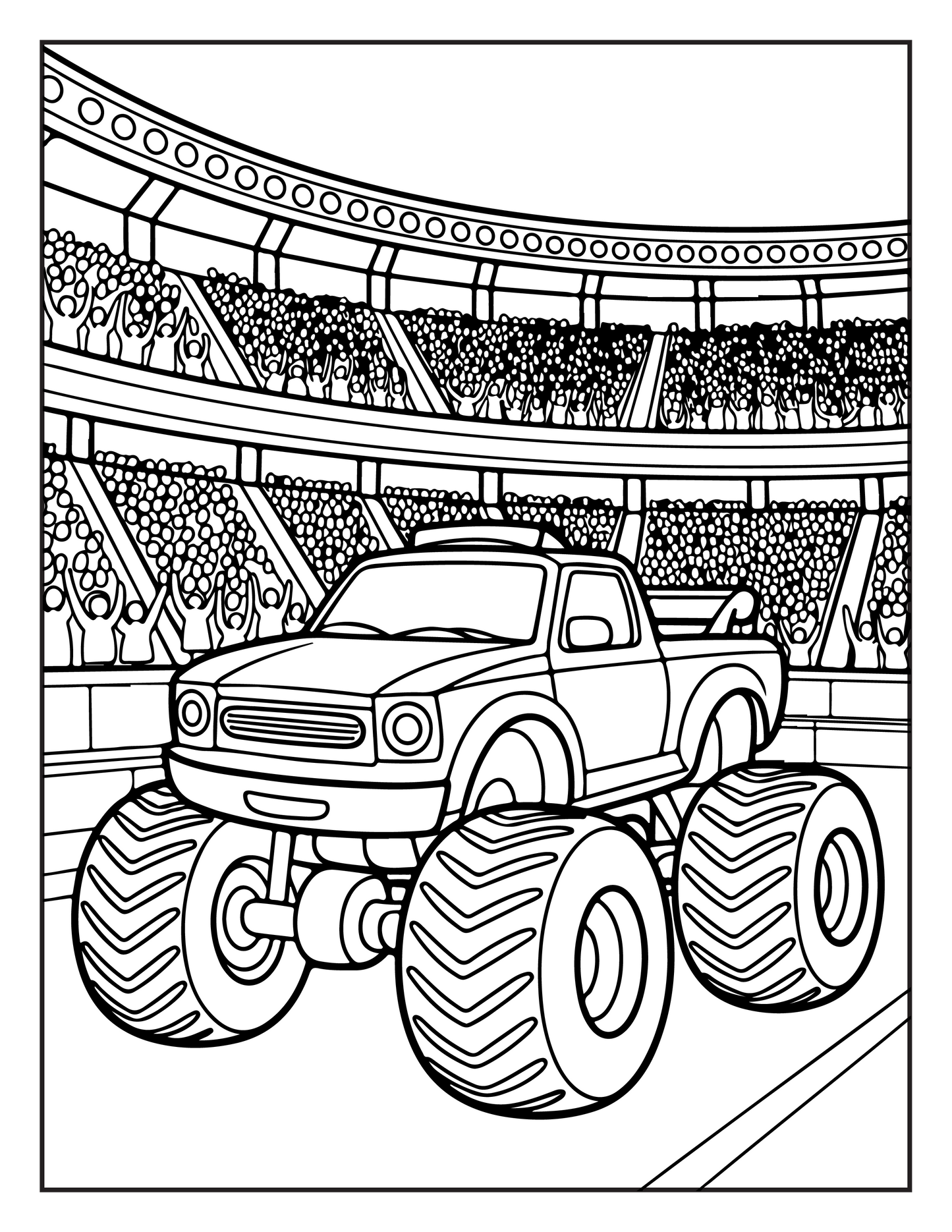 Monster Truck Coloring Book