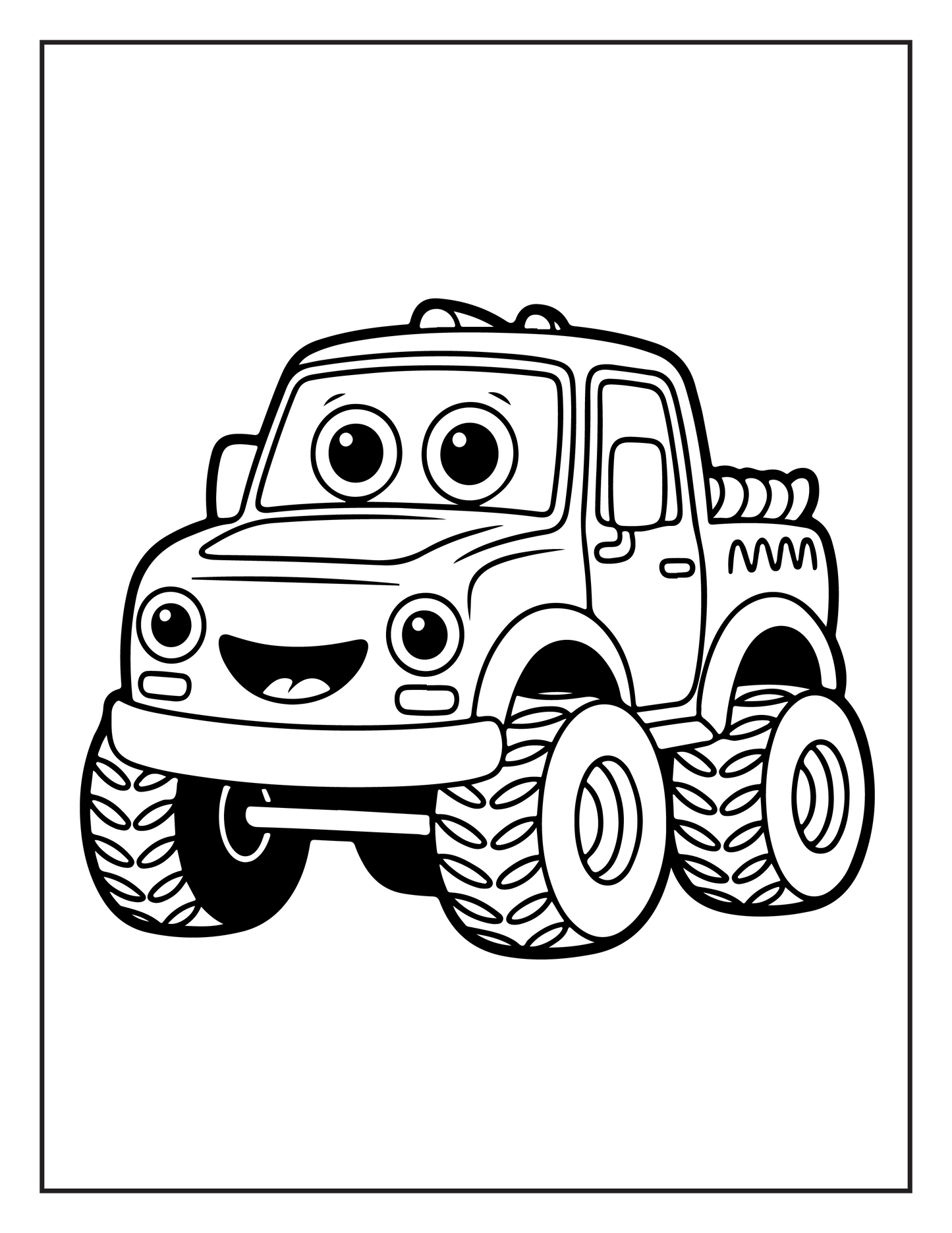 Monster Truck Coloring Book
