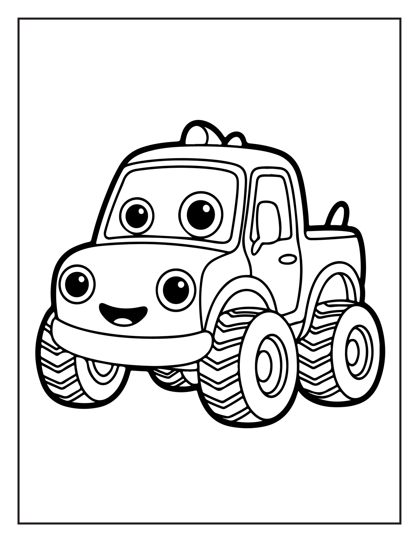 Monster Truck Coloring Book