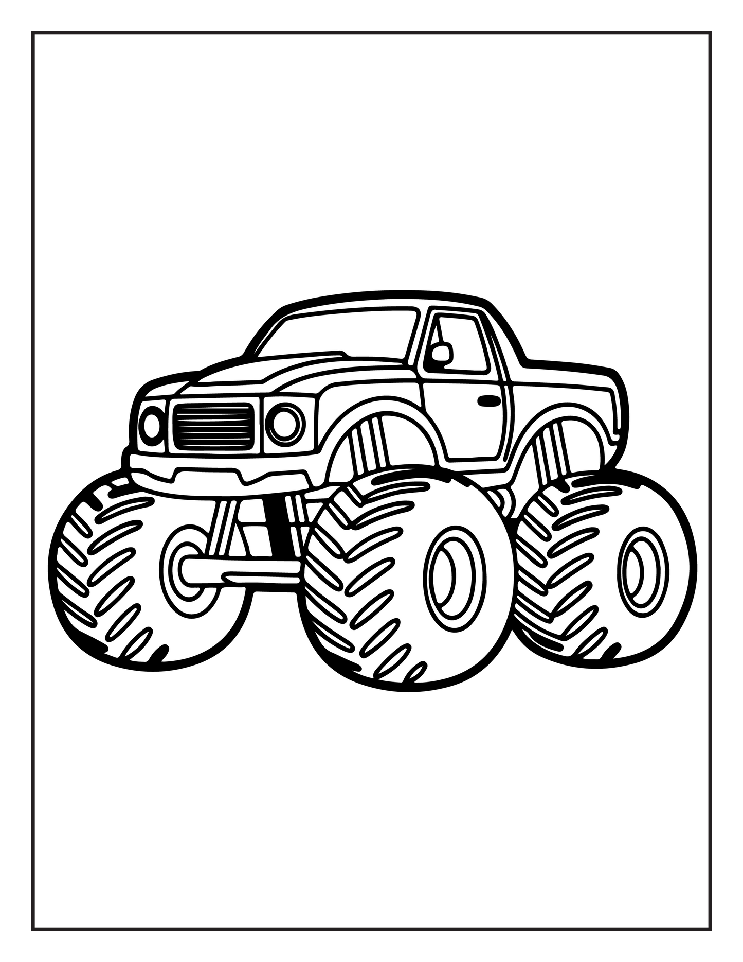 Monster Truck Coloring Book