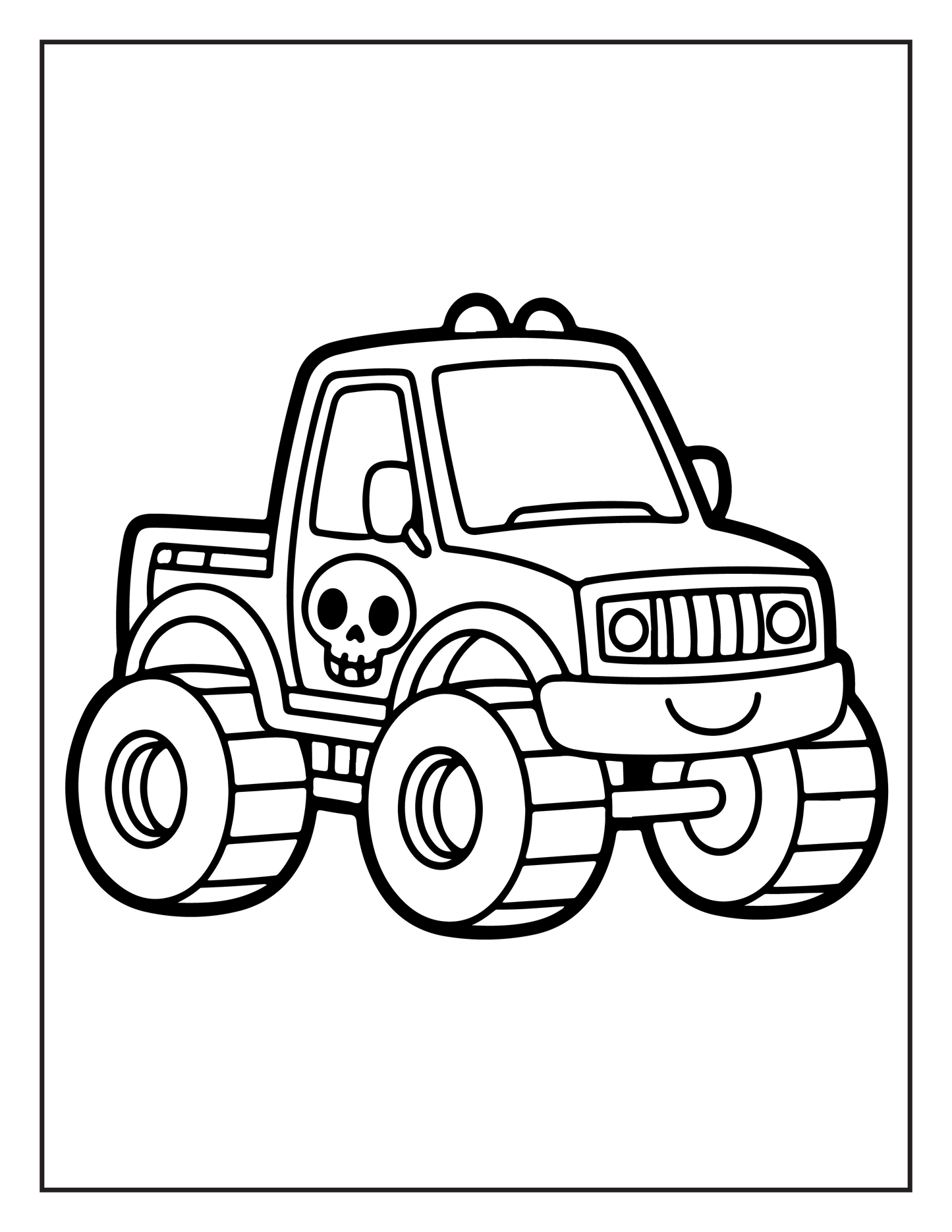 Monster Truck Coloring Book