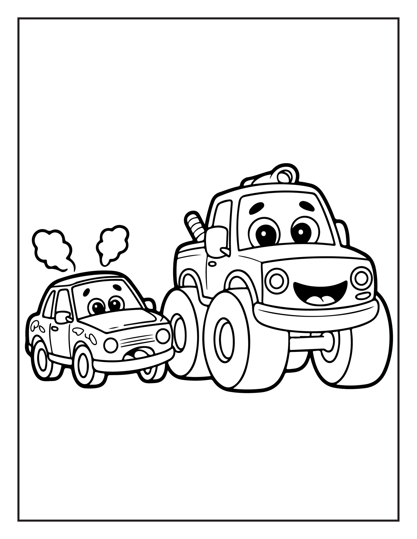 Monster Truck Coloring Book