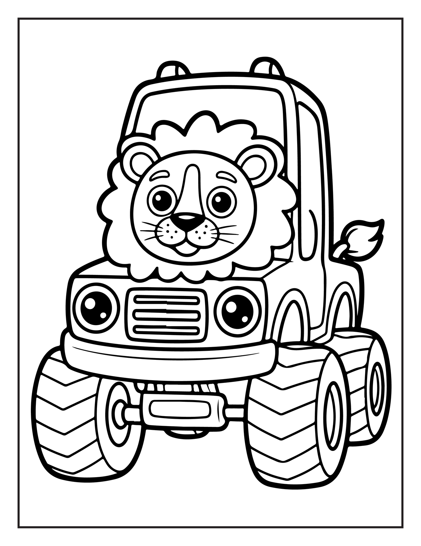 Monster Truck Coloring Book