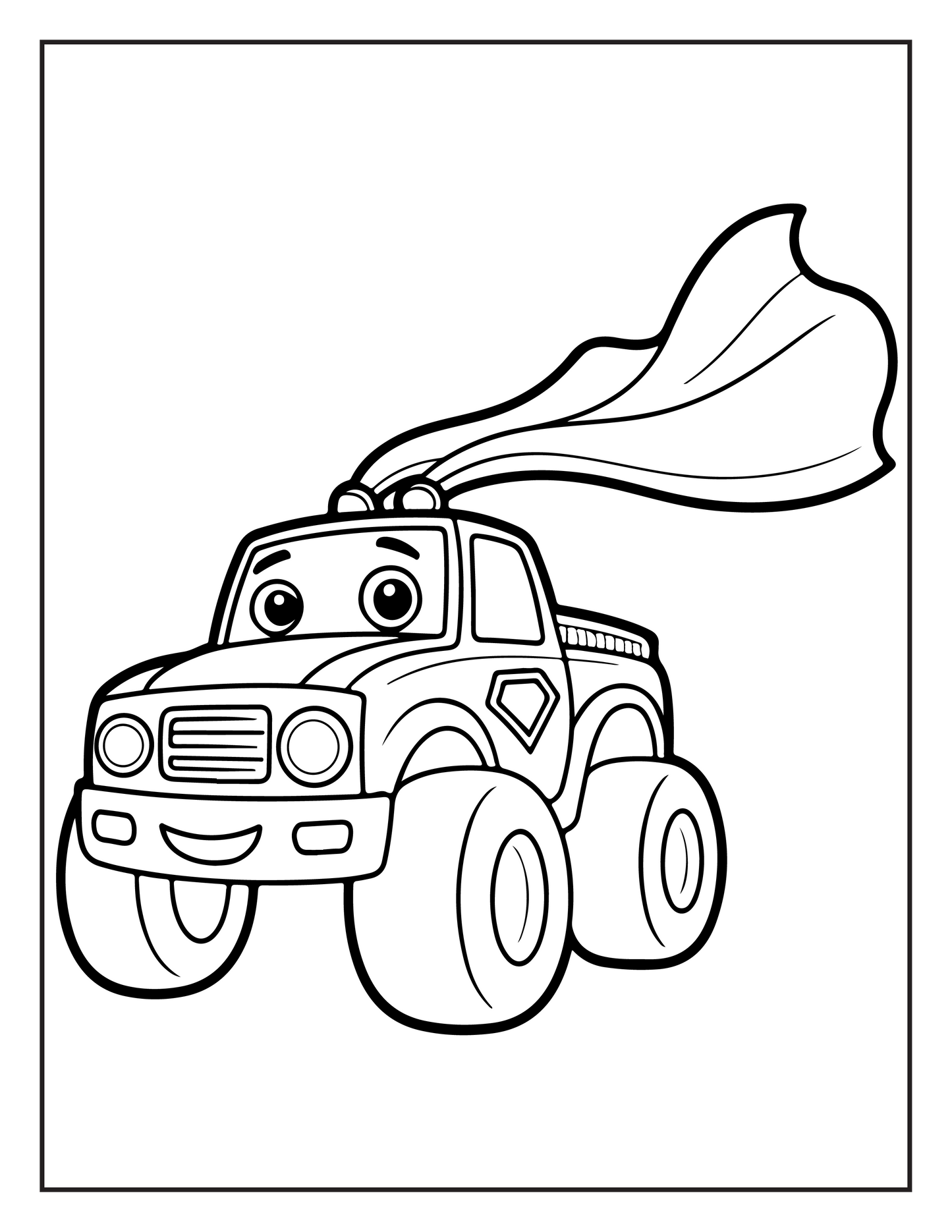 Monster Truck Coloring Book