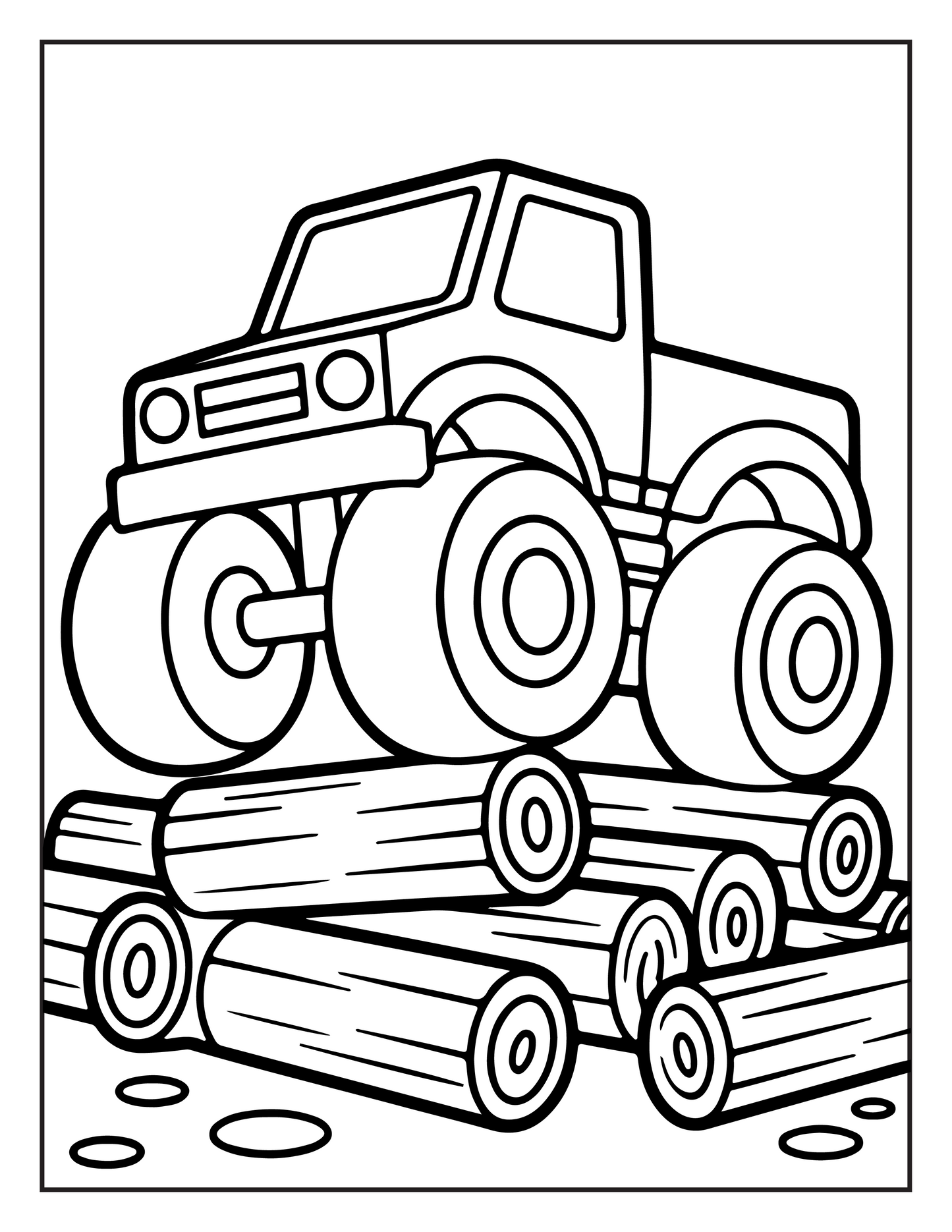 Monster Truck Coloring Book