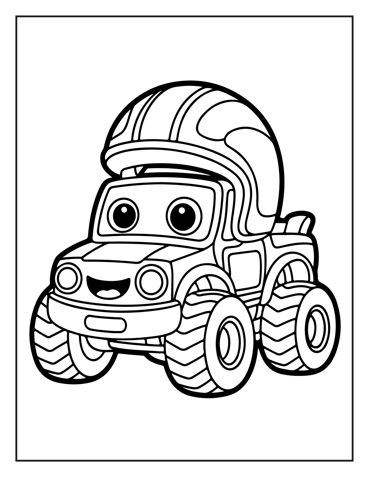 Monster Truck Coloring Book