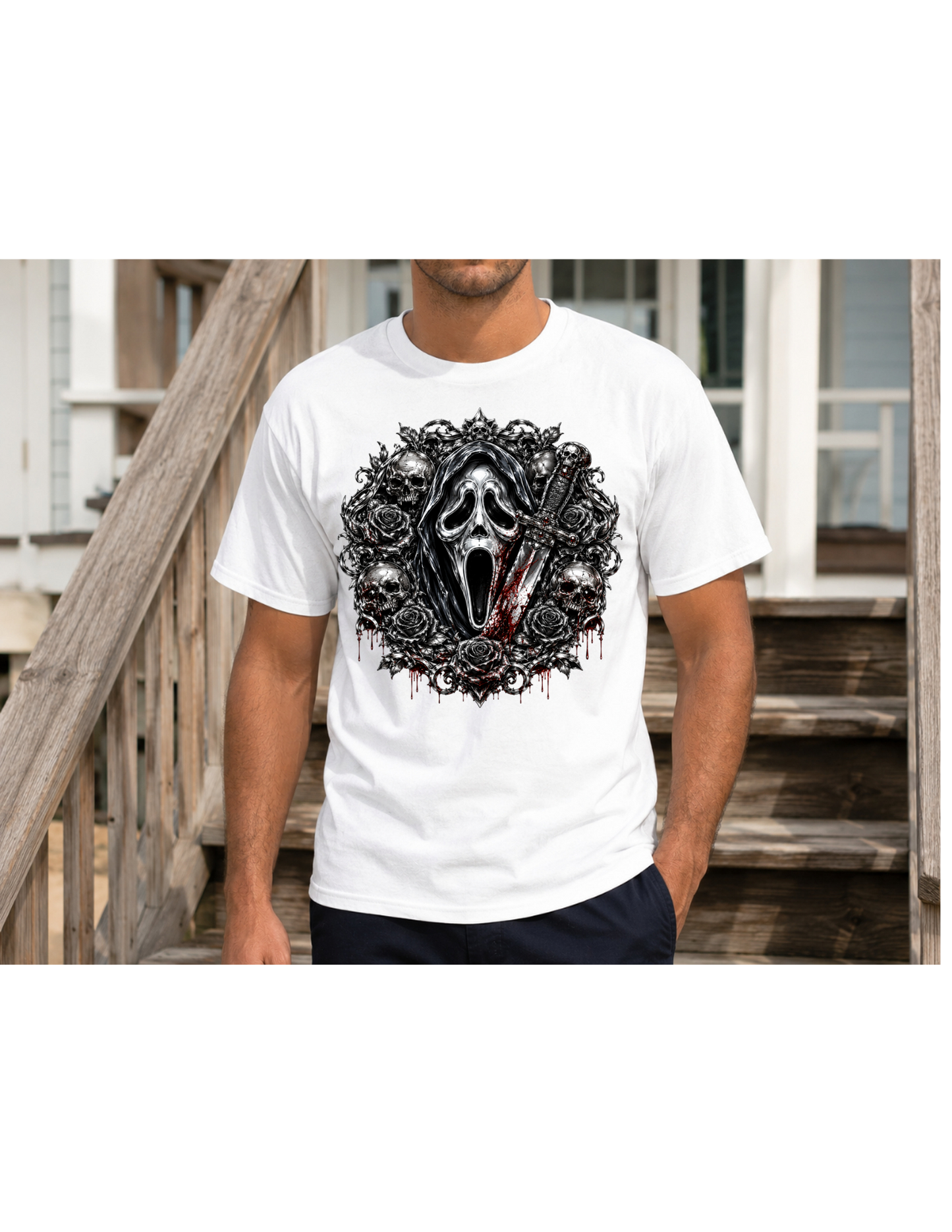 MEN'S HALLOWEEN GRAPHIC-SKELETON