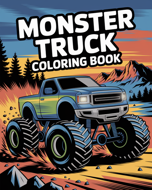 Monster Truck Coloring Book