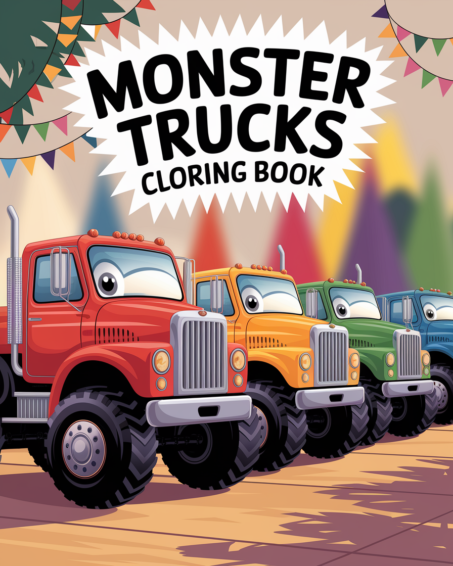Monster Truck Coloring Book