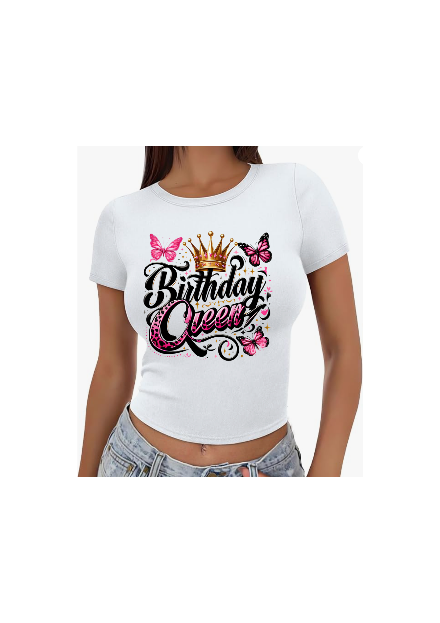 Birthday Girl Crop Top or Tee