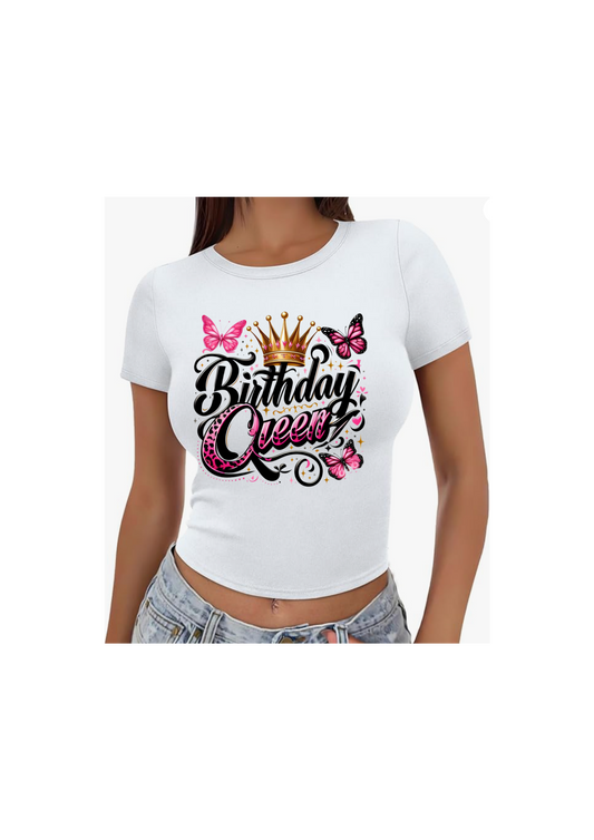 Birthday Girl Crop Top or Tee