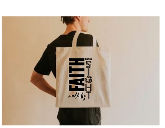 Walk By Faith -Personalized Canvas Bag