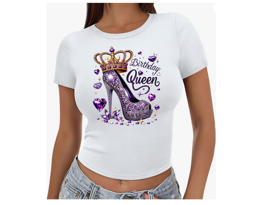 Birthday Girl Crop Top or Tee