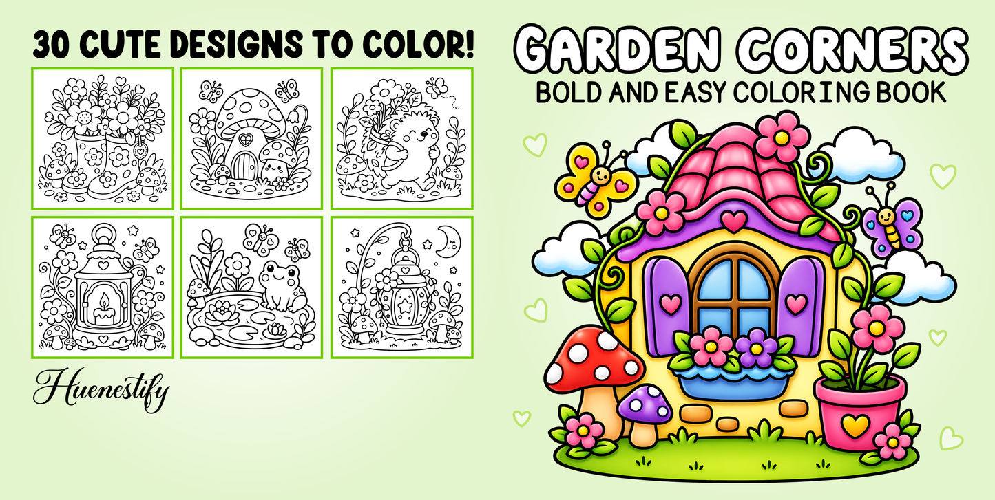 Garden Corners Coloring Book
