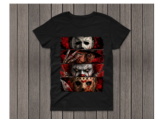 Halloween Tshirt- Jason Michael PennyWise Freddy