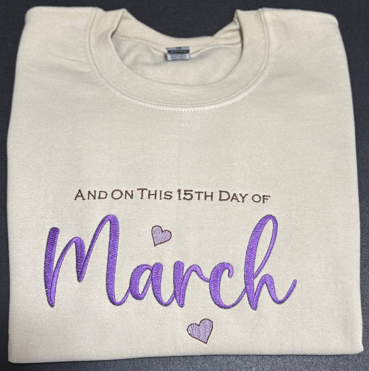 Embroidered Custom Birthday Sweatshirt