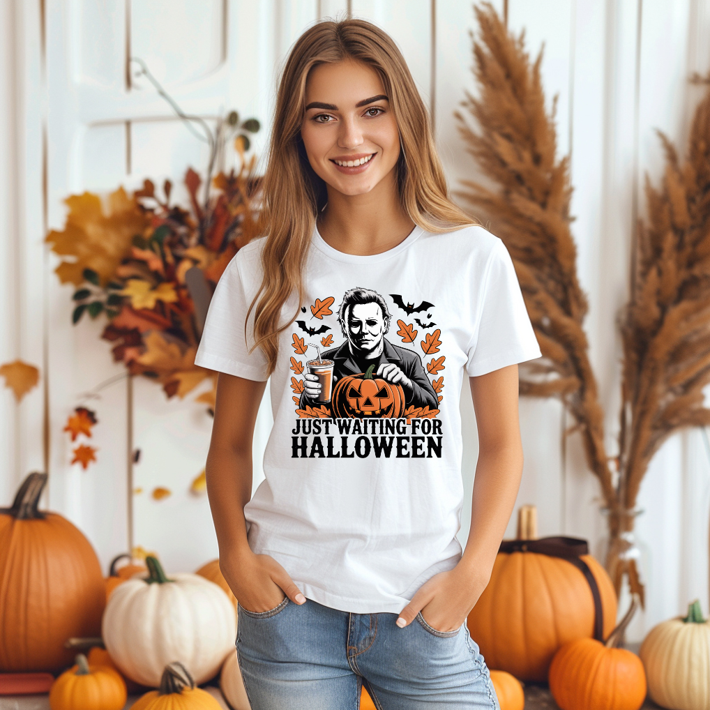 JUST WAITING FOR HALLOWEEN- TEE