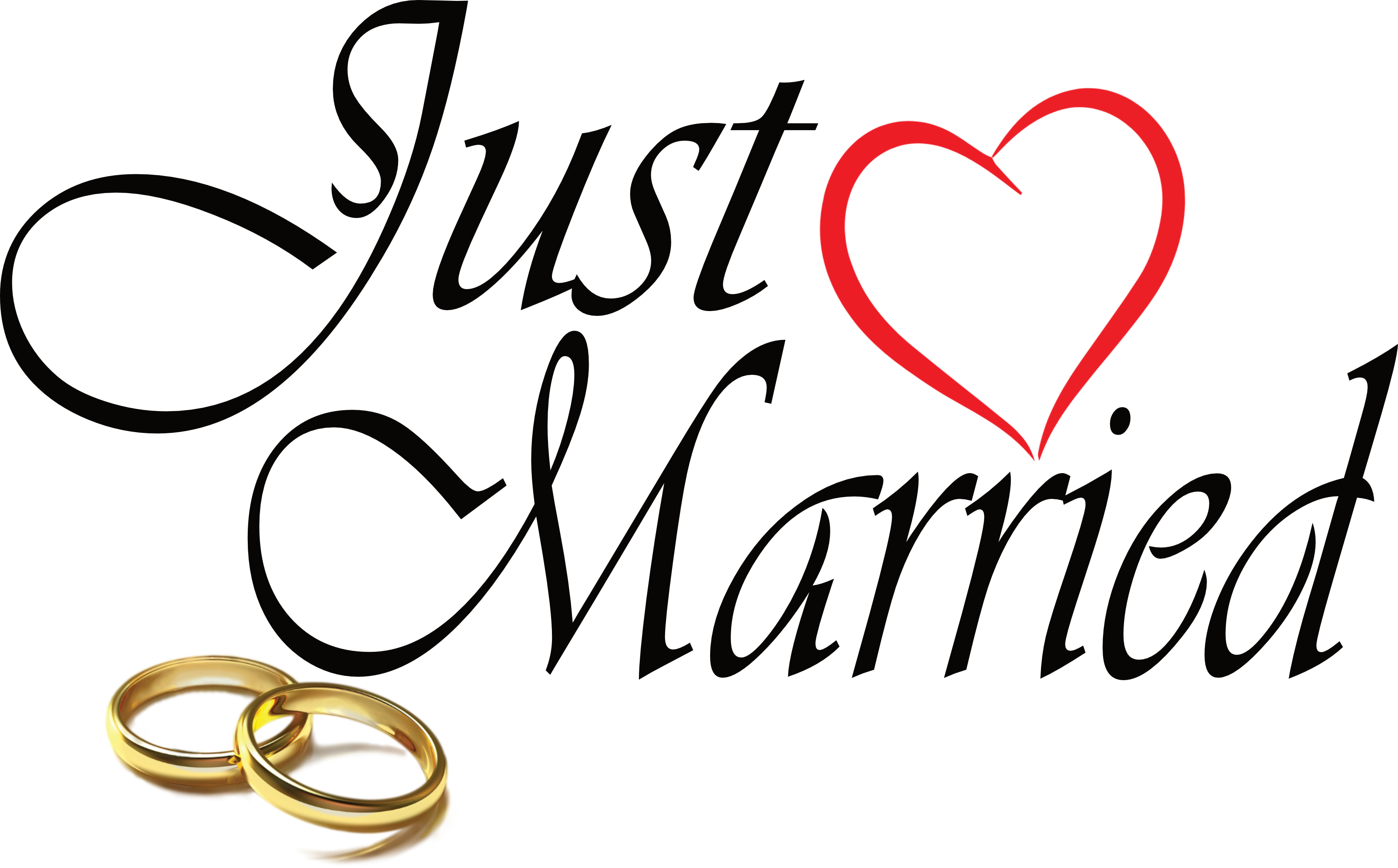 'Just Married' Tshirt Set