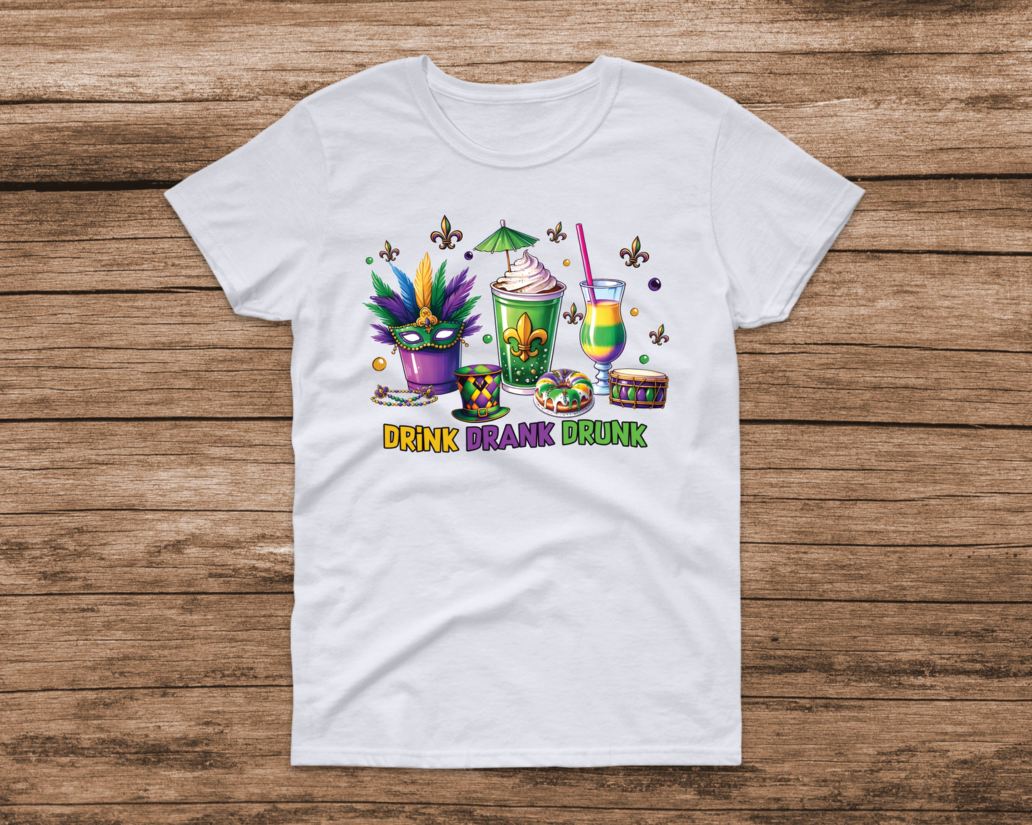 MARDI GRAS THEMED TSHIRTS