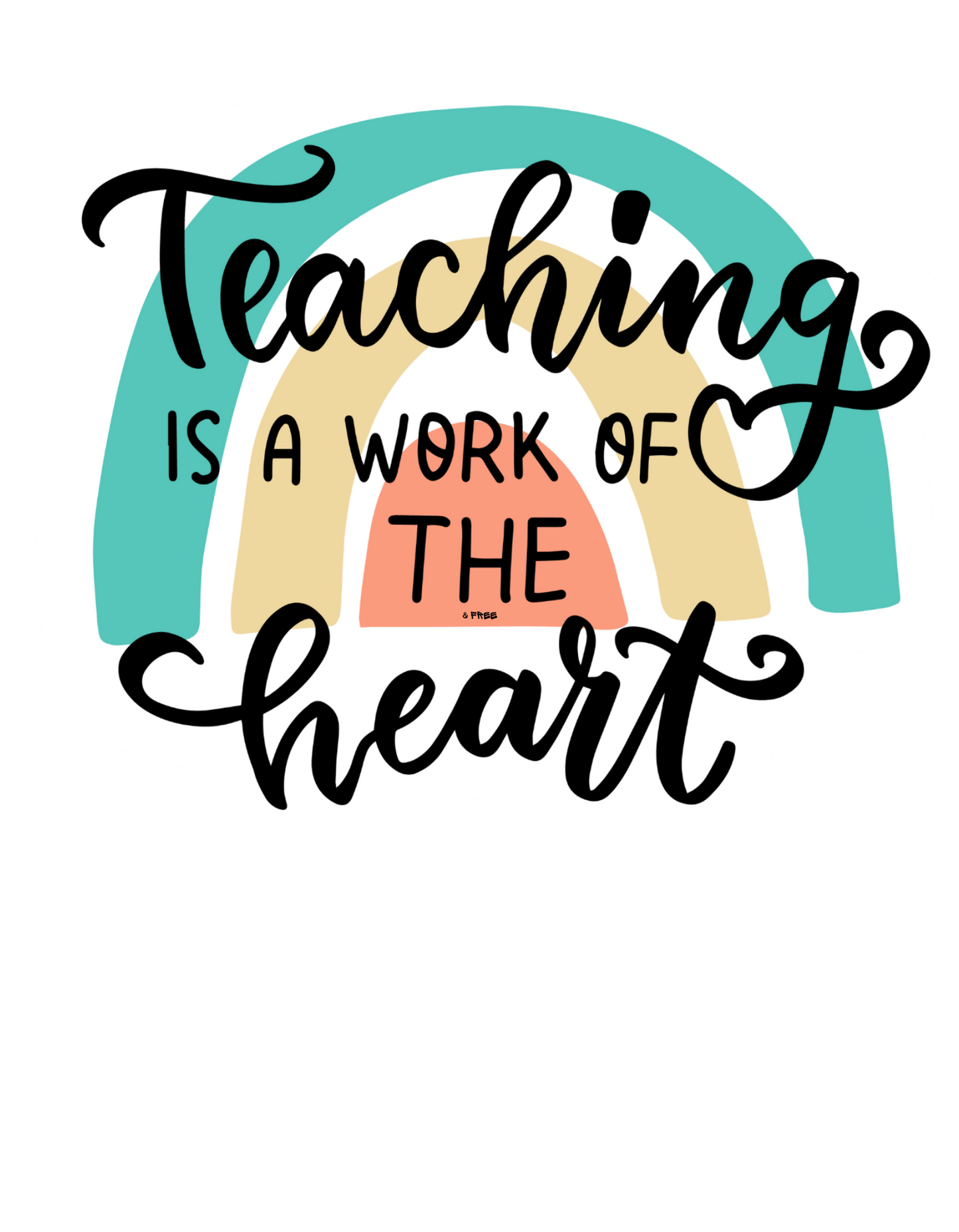 DTF Graphics-Teacher is a work of the heart